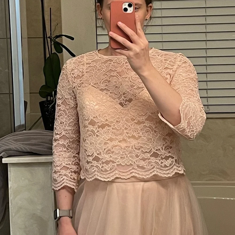 Stylish Bride Atelier lace top with satin cami - Picture 4 of 9